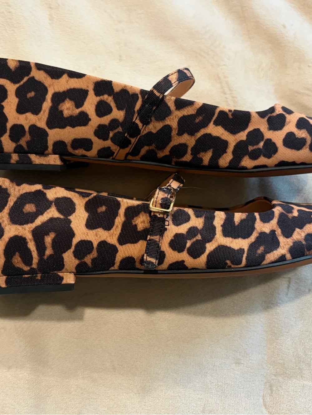 Franco Sarto Leopard-Print Mary Jane Flats ballet loafer 8 - Picture 5 of 8